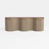 3D-Modell eines stilvollen modernen Side boards mit einem unver wechselbaren wellenartigen Design in den Formaten MAX, RAR und SKP.