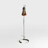 3D-Modell einer modernen Stehlampe mit einem markanten metallischen Bronze finish in den Formaten MAX, RAR, SKP.